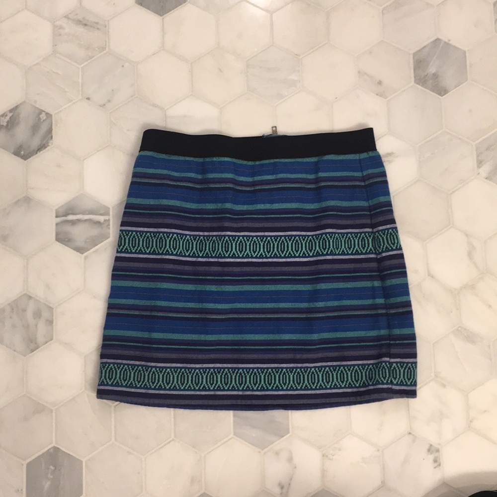 Blue tribal skirt